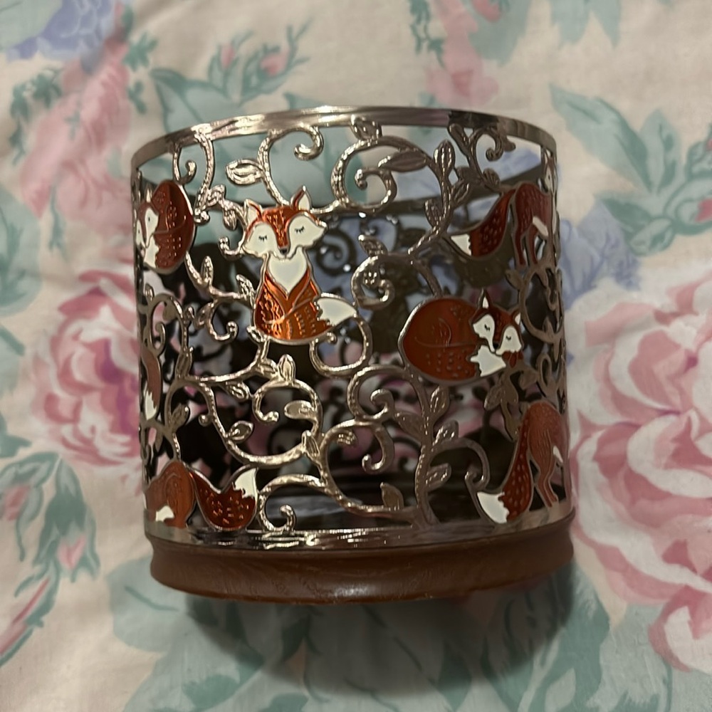 Cute fox candle holder